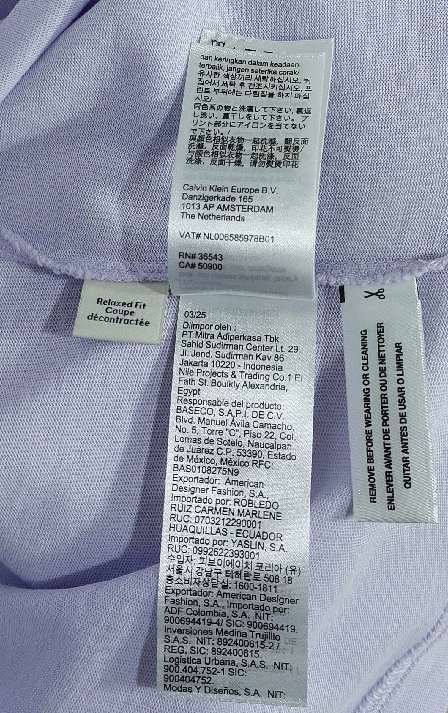 Calvin Klein Studio 'lovers in' oversize tshirt - lilac L – photo 6